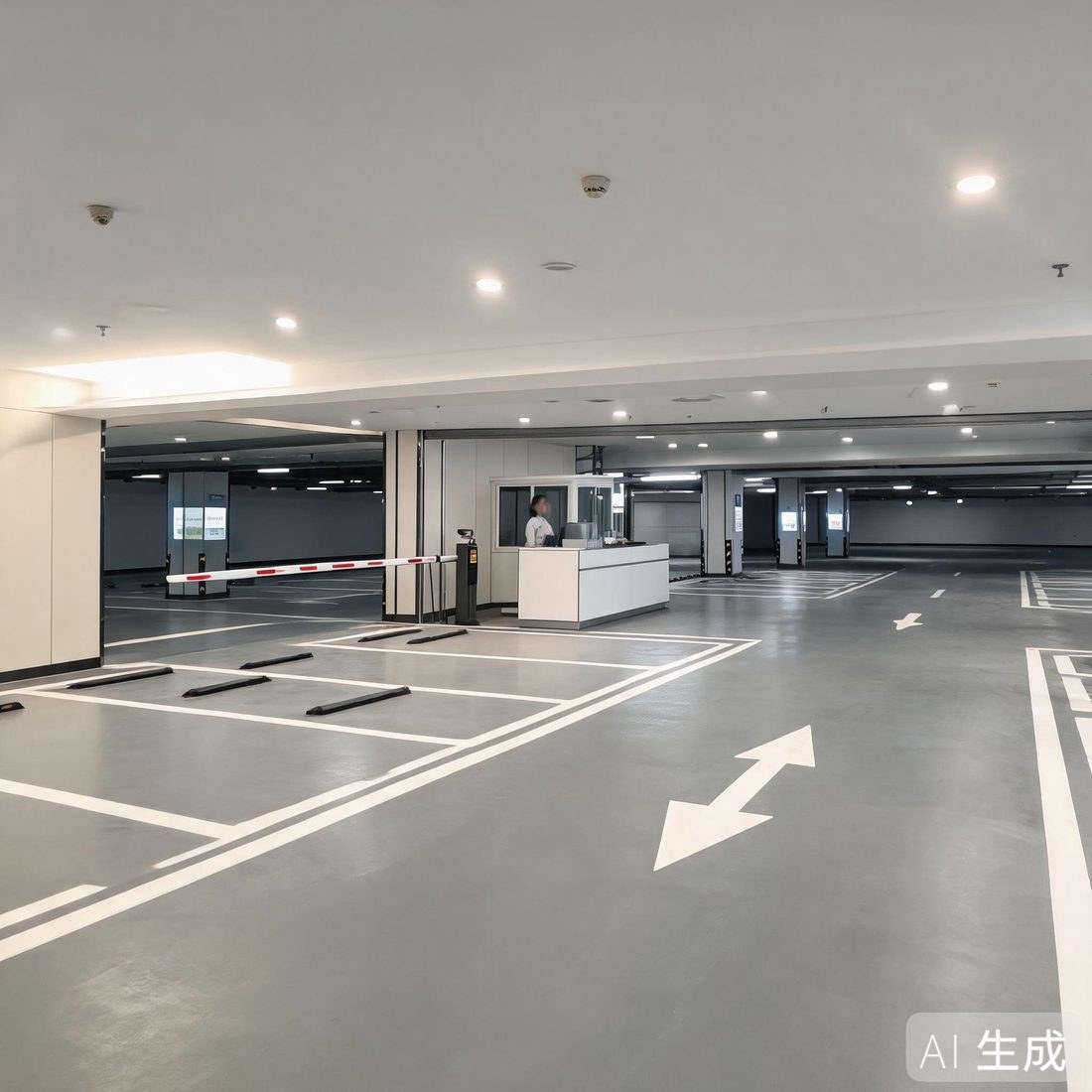 停车场规范化管理现场